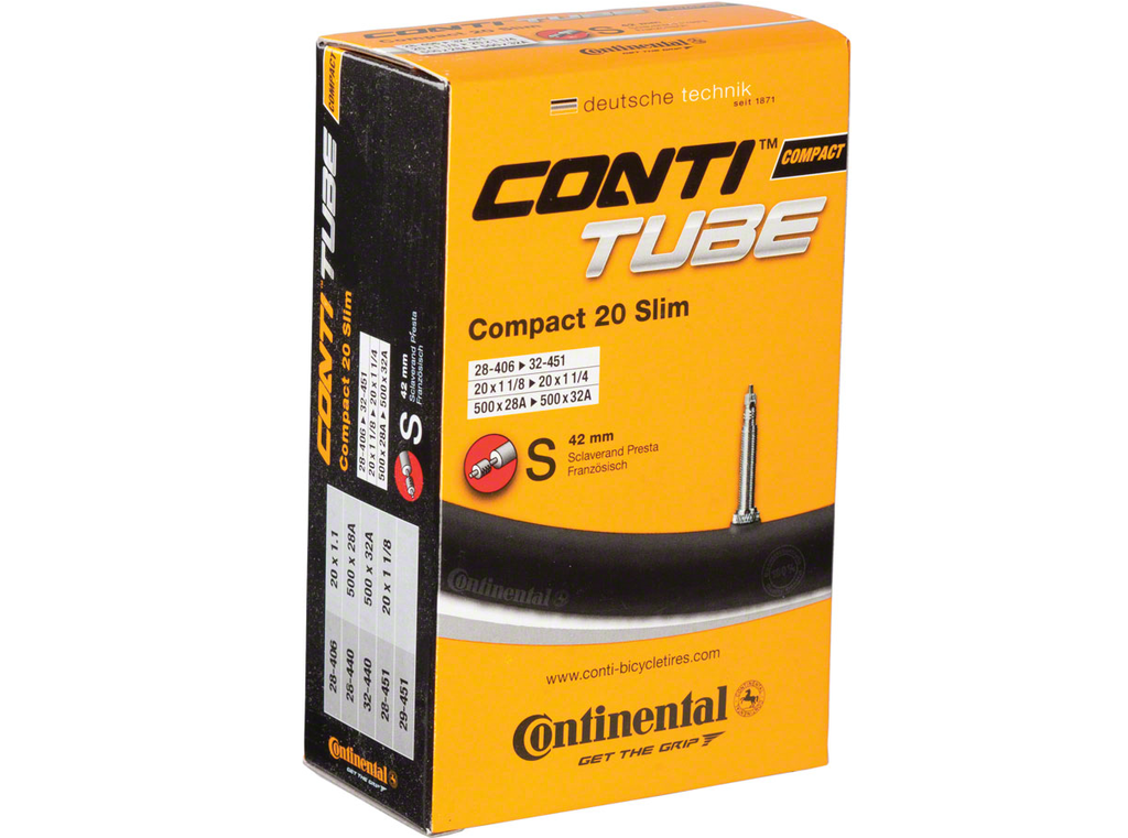Continental Continental Tube - 20 x 1-1/8 - 1-1/4, 42mm Presta Valve