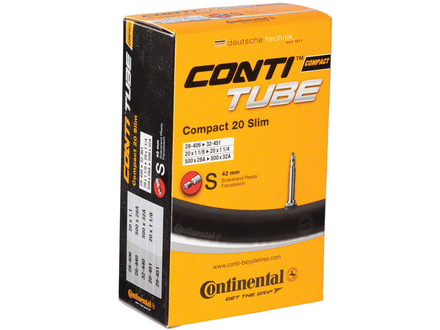 Continental Continental Tube - 20 x 1-1/8 - 1-1/4, 42mm Presta Valve