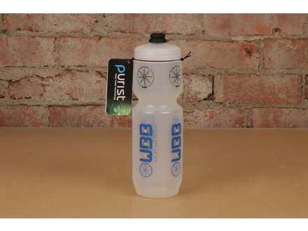 Purist Bottles WBB West Bottoms Bicycles Water Bottle - 26oz Clear Purist  - MoFlo Cap