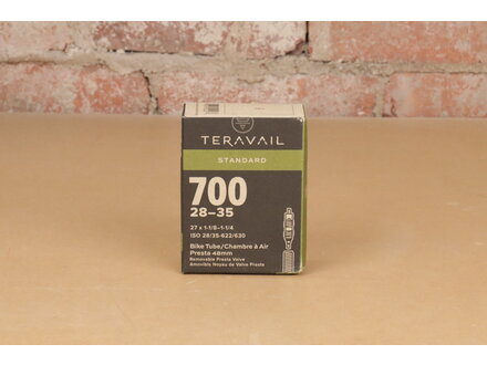 Teravail Teravail Standard Inner Tube 700 x 28-35mm, 48mm Presta Valve