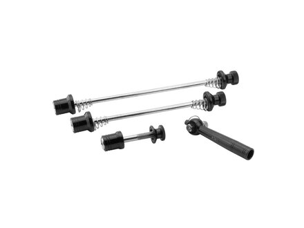 RavX RAVX Anti-Theft Cro-Mo 3-Piece Road Bike Locking Skewer Set Black