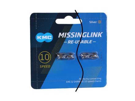 KMC KMC Missing Link 10 Speed 5.88mm, KMC & Shimano Chains ONE LINK