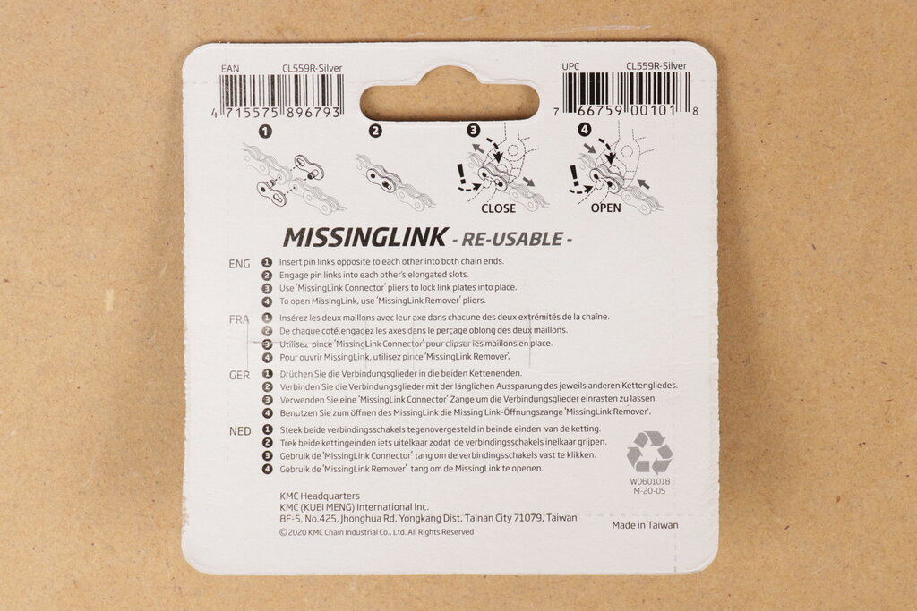 KMC KMC Missing Link 10 Speed 5.88mm, KMC & Shimano Chains ONE LINK