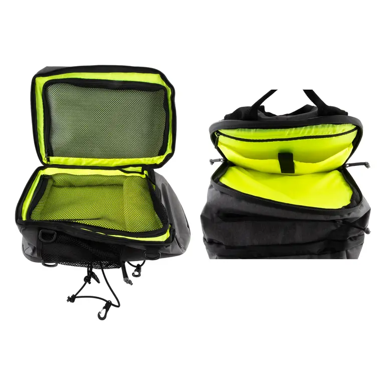 BIKASE BiKASE 2045G Urbanator Backpack / Pannier Combo Bag Gray