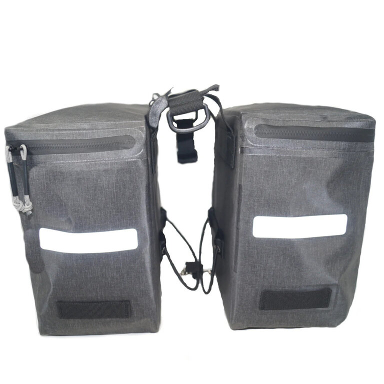 BIKASE BiKASE URBANATOR ADJUSTABLE PANIERS Gray 2046G