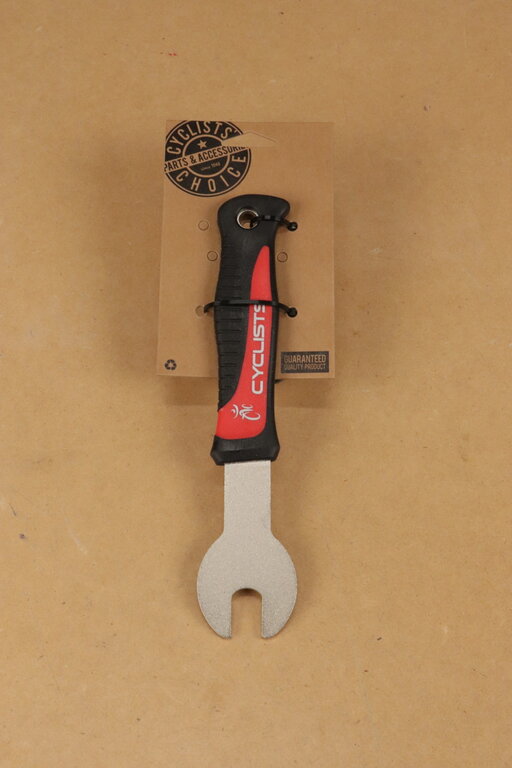 CYCLISTS CYCLIST PEDAL WRENCH 15mm  WITH COMFORT GRIP  HANDLE