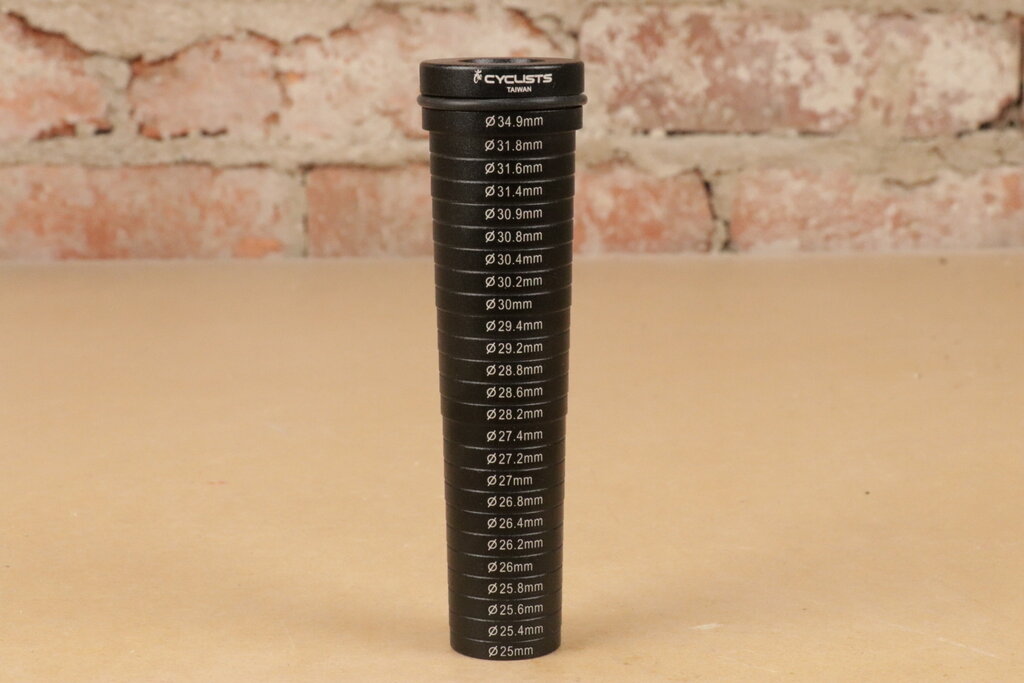CYCLISTS CYCLIST SEAT TUBE / SEATPOST SIZING GAUGE YC-510