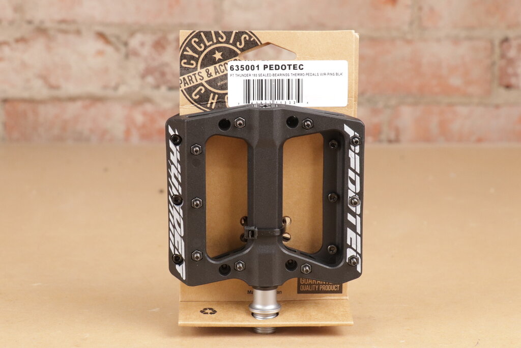 Pedotec Pedotec PT THUNDER 183 Thermoplastic Sealed Bearing Platform Pedals Black