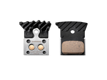 SHIMANO Shimano L04C-MF Metal Disc Brake Pads w/ Fins and Spring