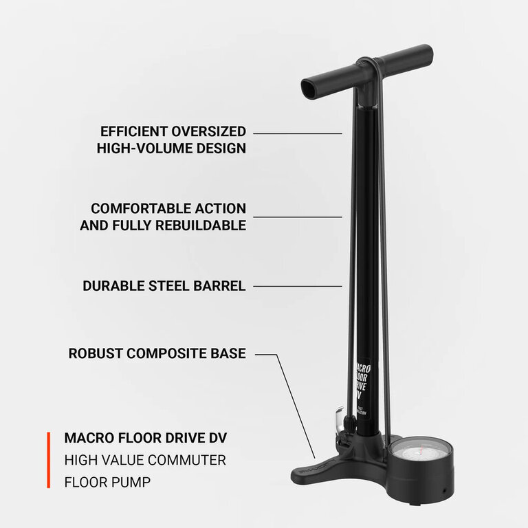 Lezyne Lezyne Macro HV Floor Drive Bike Floor Pump