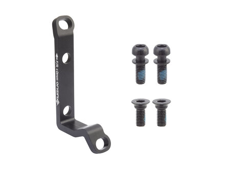 Origin8 Origin8 Vise Disc Brake Adapter Post-Mount Frame to Flat-Mount Brake Black