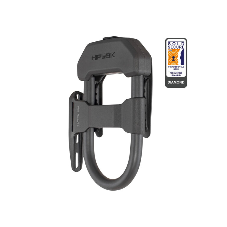 Hiplok Hiplock DXF Compact Bicycle D/U-Lock w/ Frame Mount Black