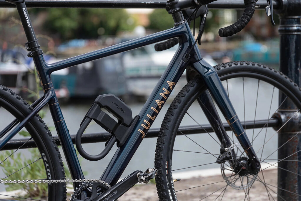 Hiplok Hiplock DXF Compact Bicycle D/U-Lock w/ Frame Mount Black