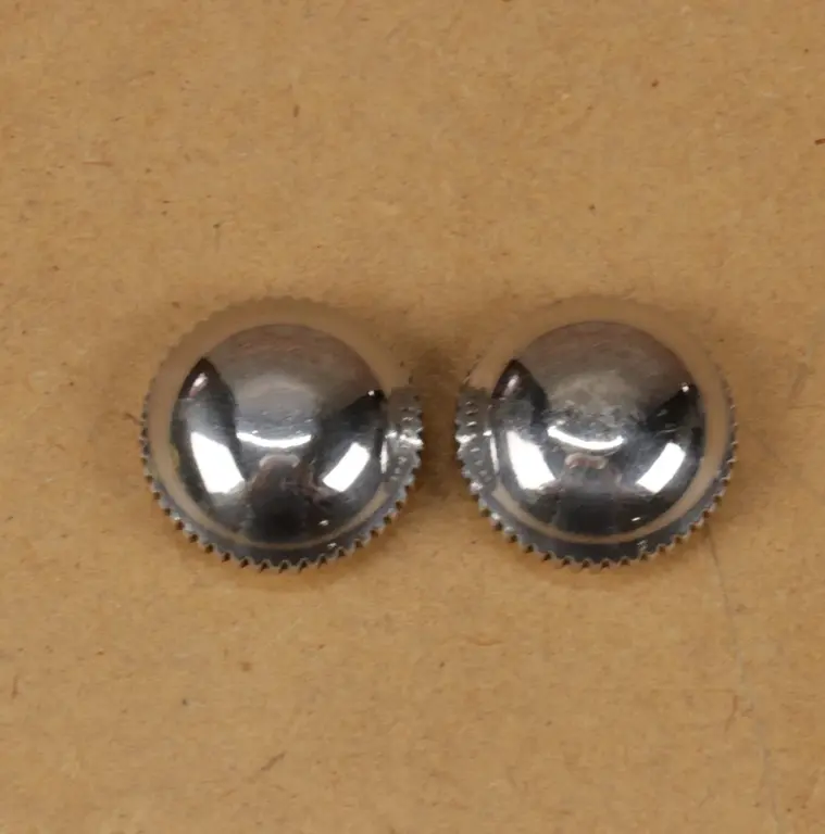 MKS 2 MKS Sylvan Prime Pedal Dust Caps, Polished Aluminum, fits Campagnolo Nuovo / Super Record