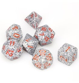 Chessex CHX 25320 7Ct Speckled Poly Granite Dice Set