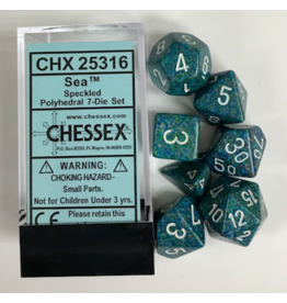Chessex CHX 25316 7Ct Speckled Poly Sea Dice Set