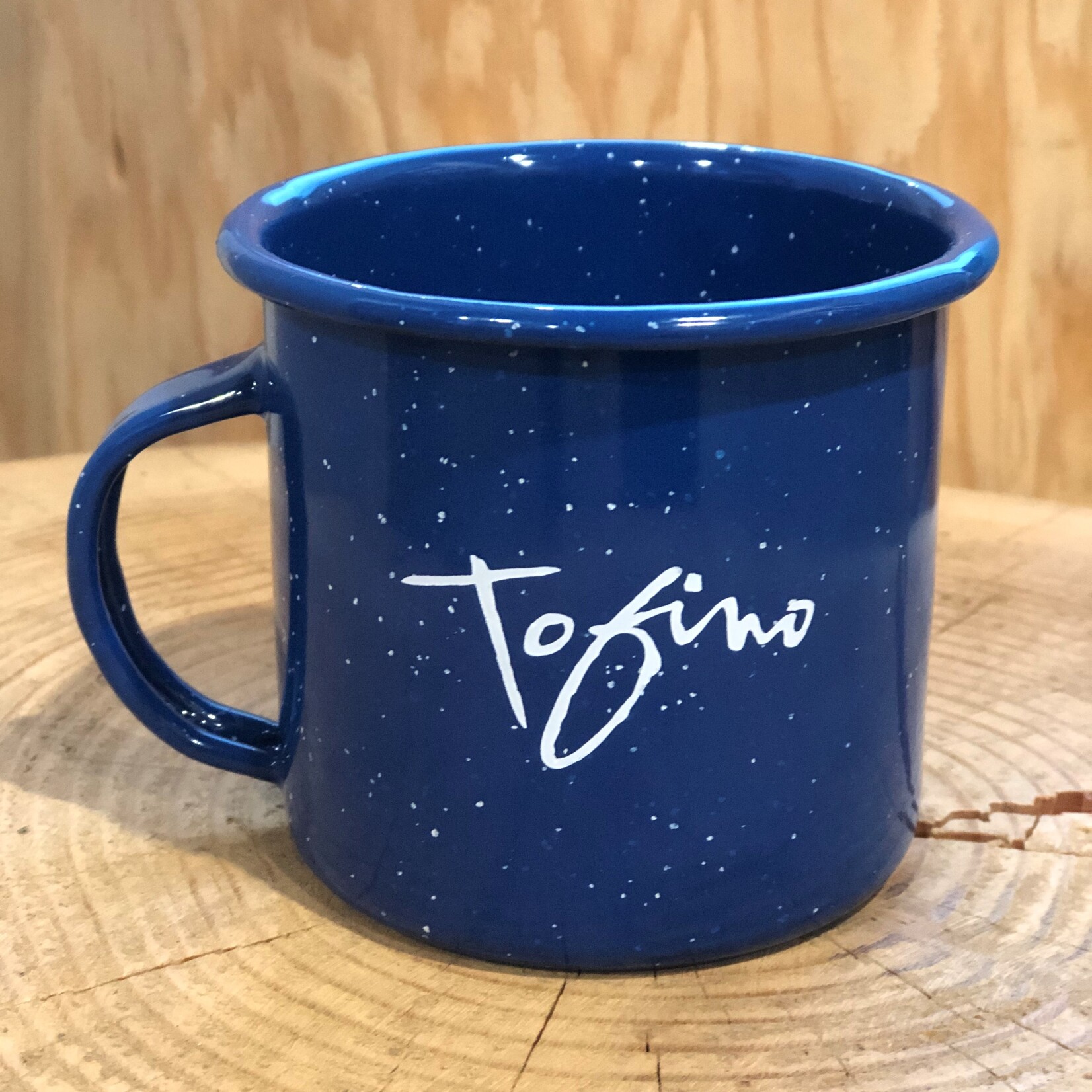 Tourism Tofino Enamel Mug Blue