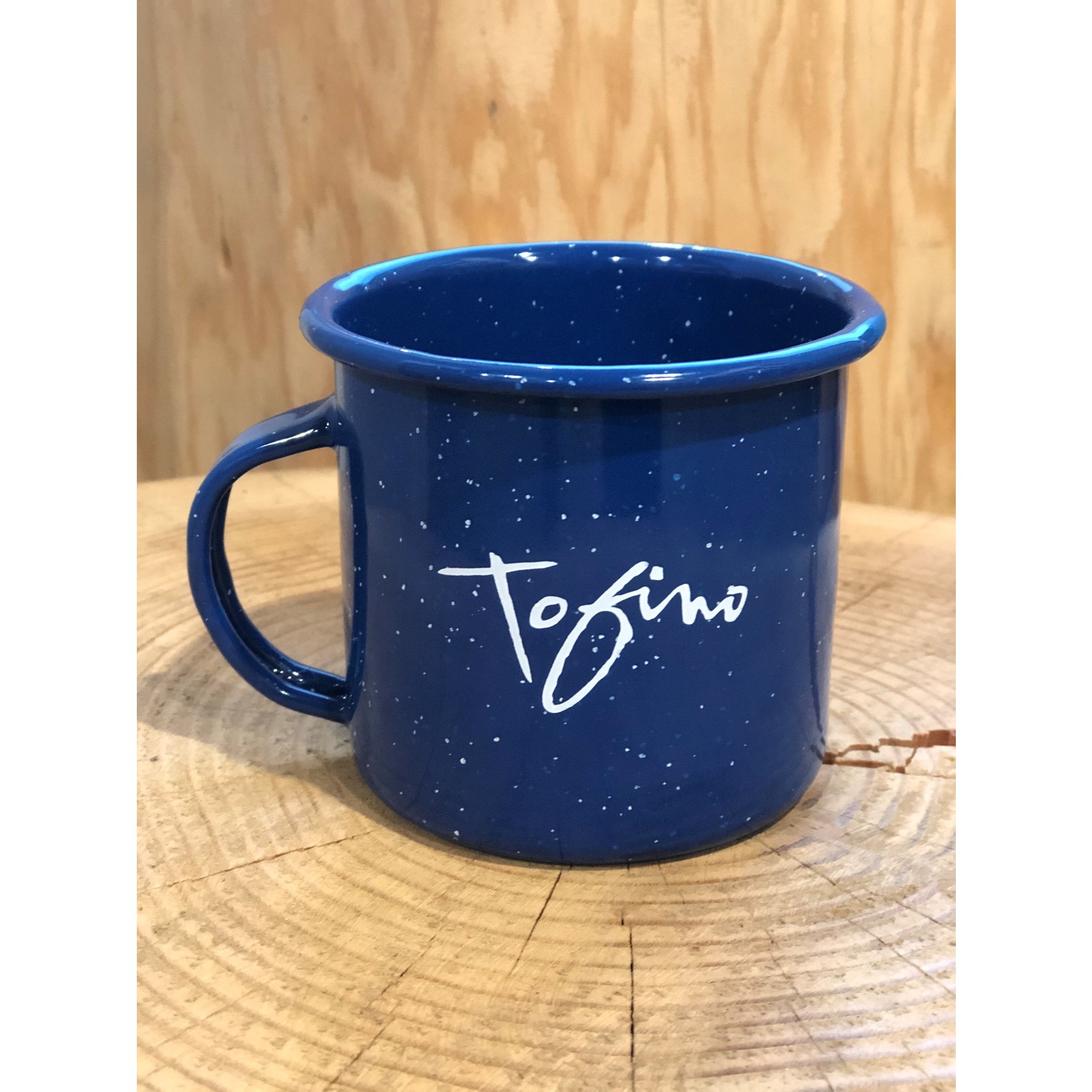 Tourism Tofino Enamel Mug Blue