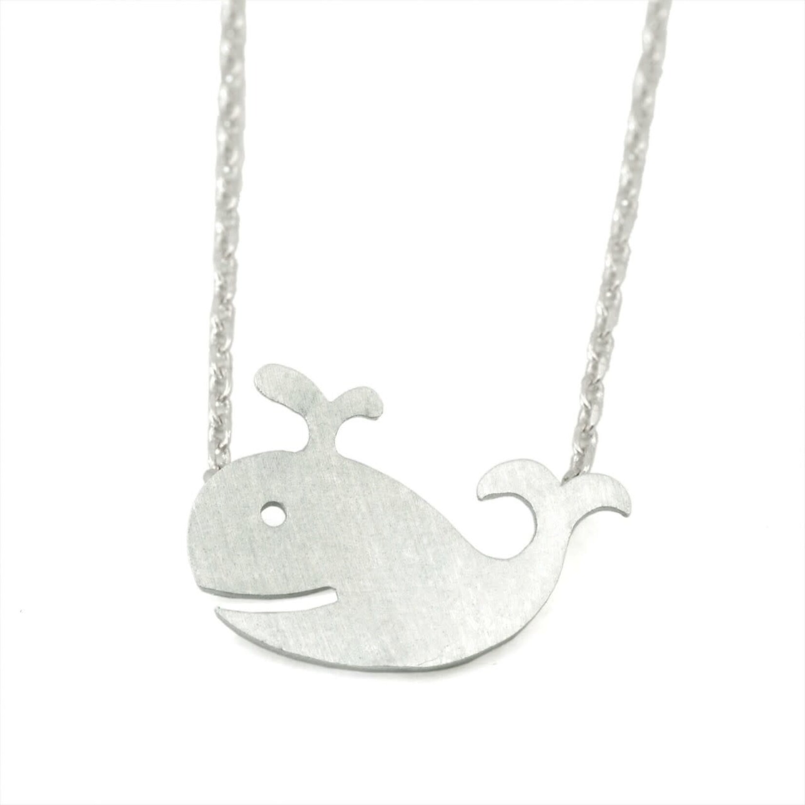 Ocean Wise Whale Necklace Silver