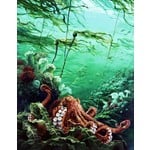 Mark Hobson Art Card  Octopus: Going With The Flow