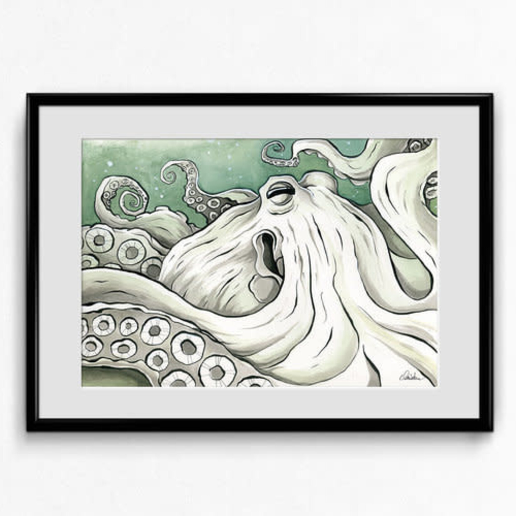 Claire Watson octopus print claire watson 11 x 14
