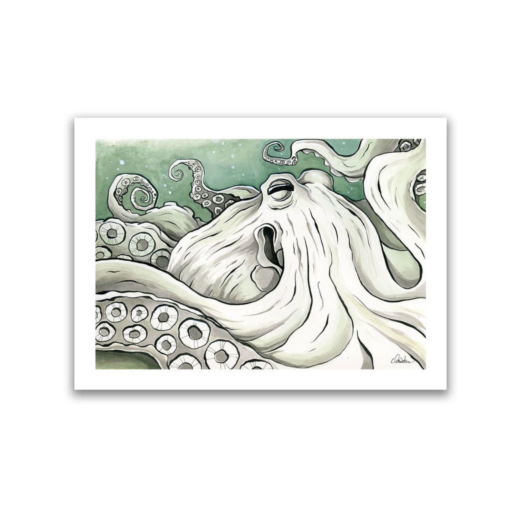 Claire Watson octopus print claire watson 11 x 14