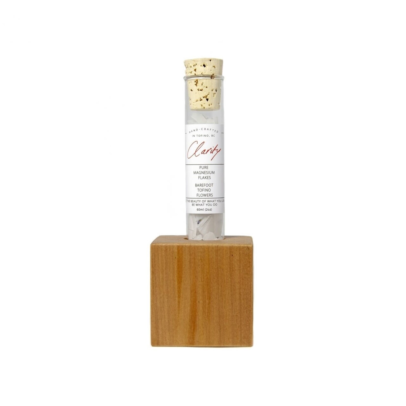 Clarity Apothecary Magnesium Flakes with Wooden Block
