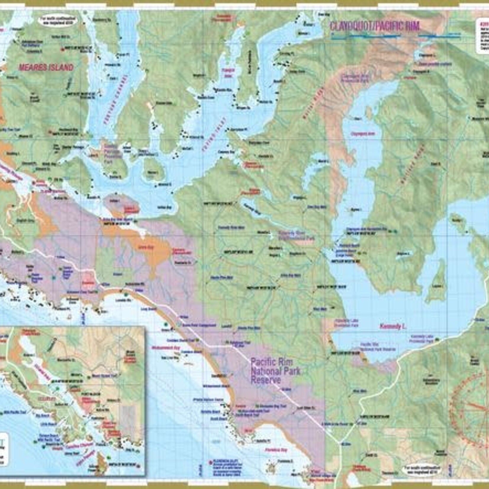 Wild Coast Publishing Map Clayoquot/Pacific Rim 209W