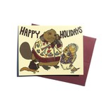 Wild Life Happy Holidays Card