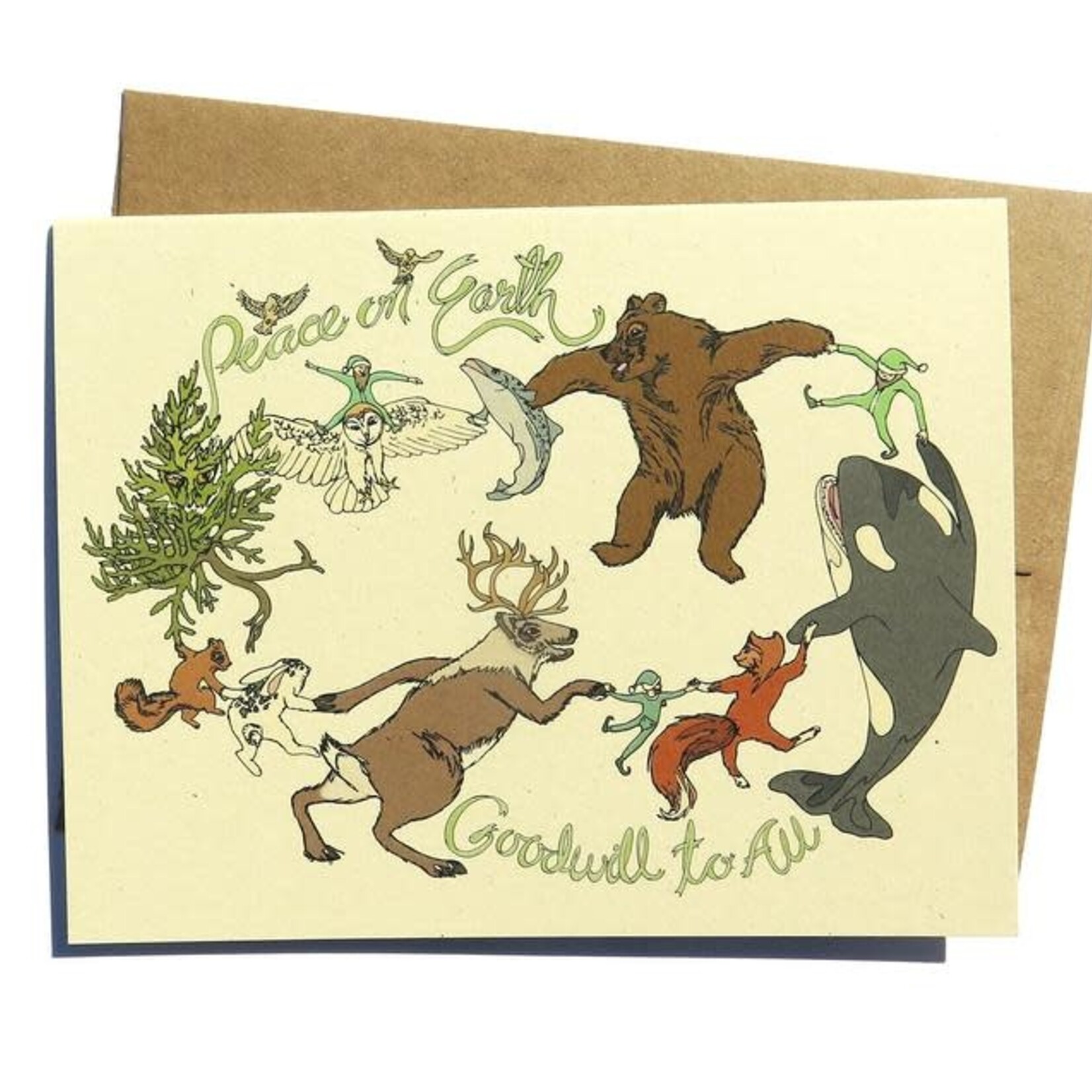 Wild Life Peace on Earth Card