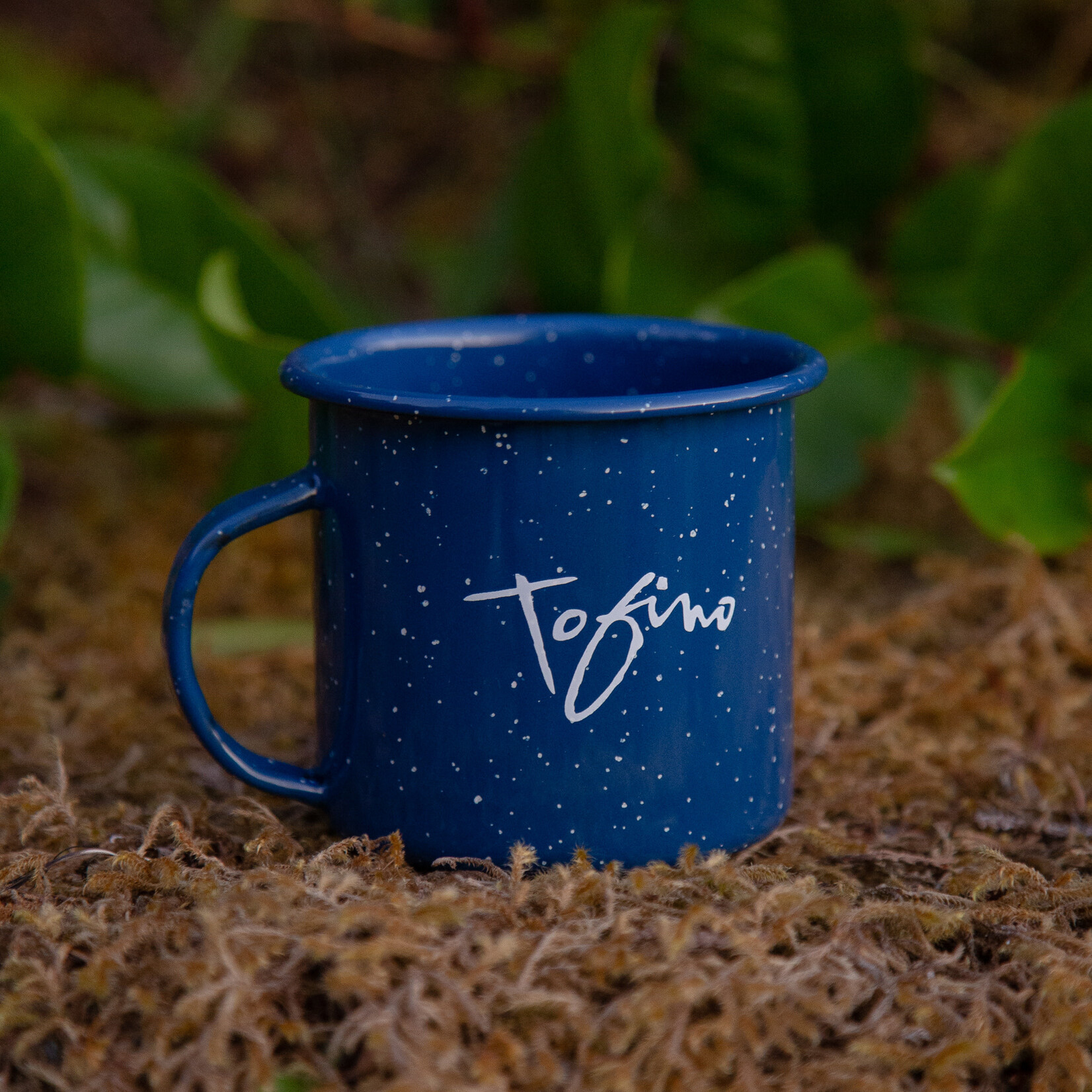 Tourism Tofino Enamel Mug Blue