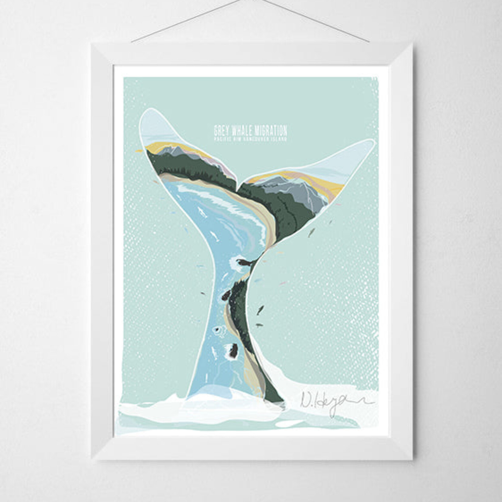 Heyduck Art Grey Whale Migration Giclee Print