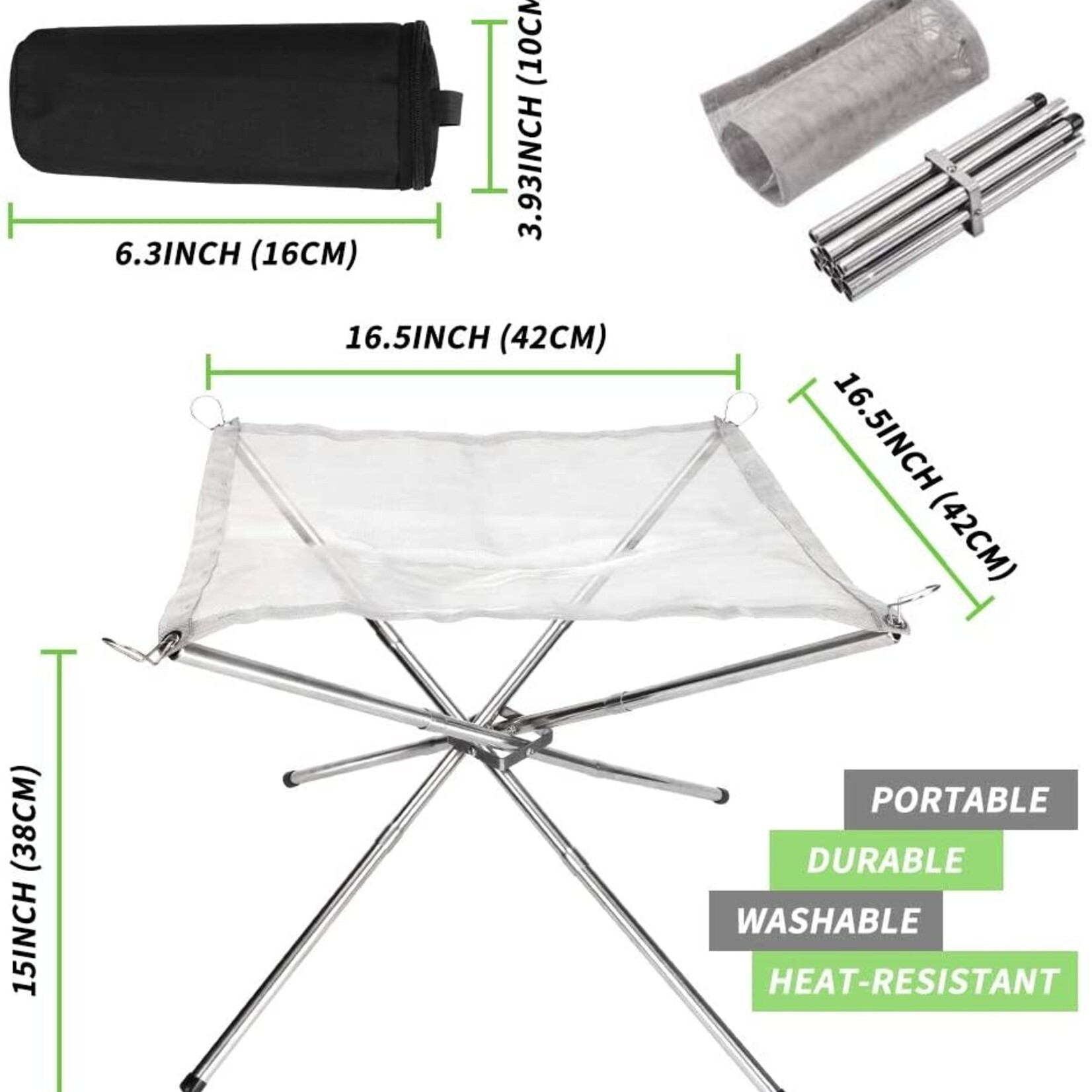 Tofino Fire Hammock , Portable Fire Pit