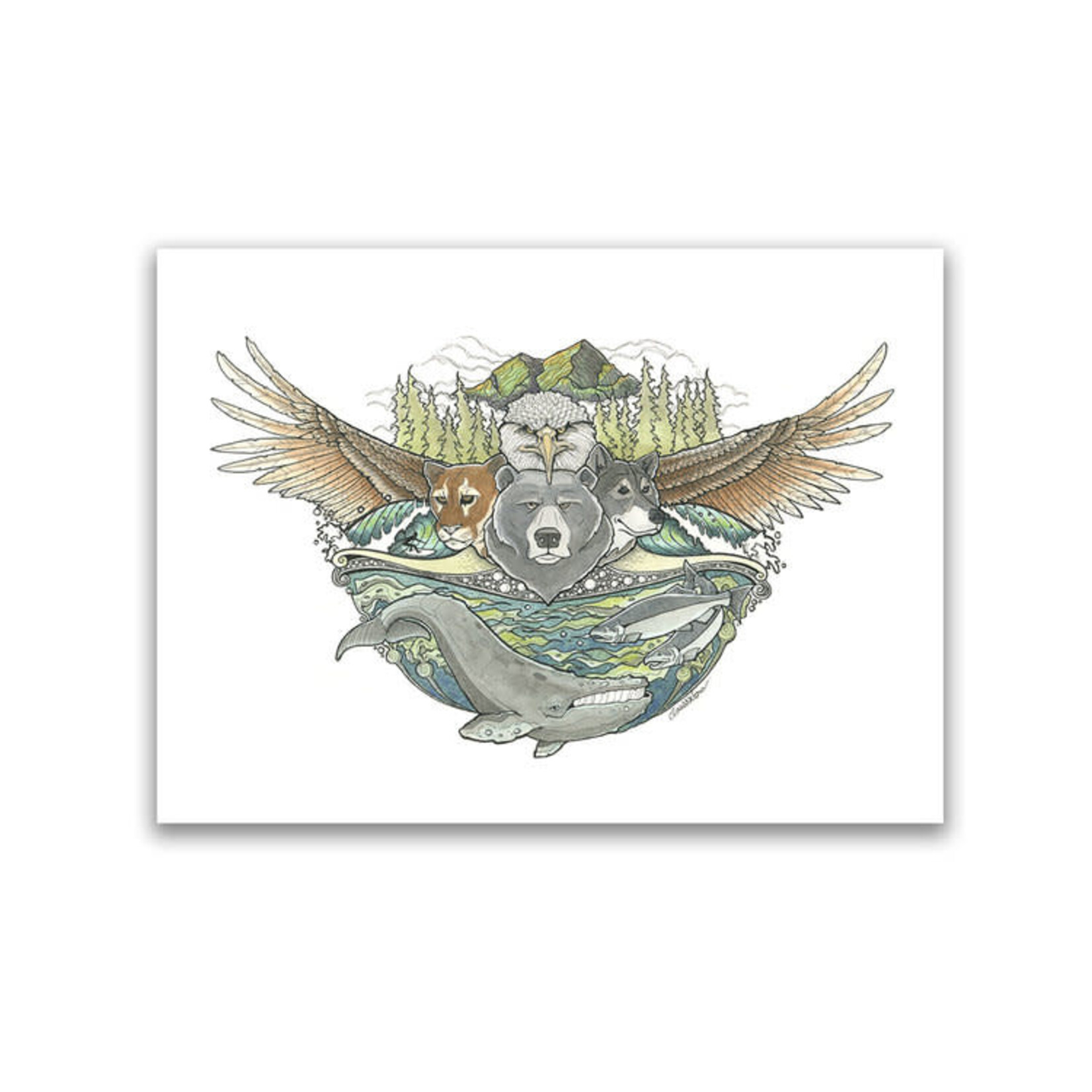 Claire Watson west coast wild print 11 x 14