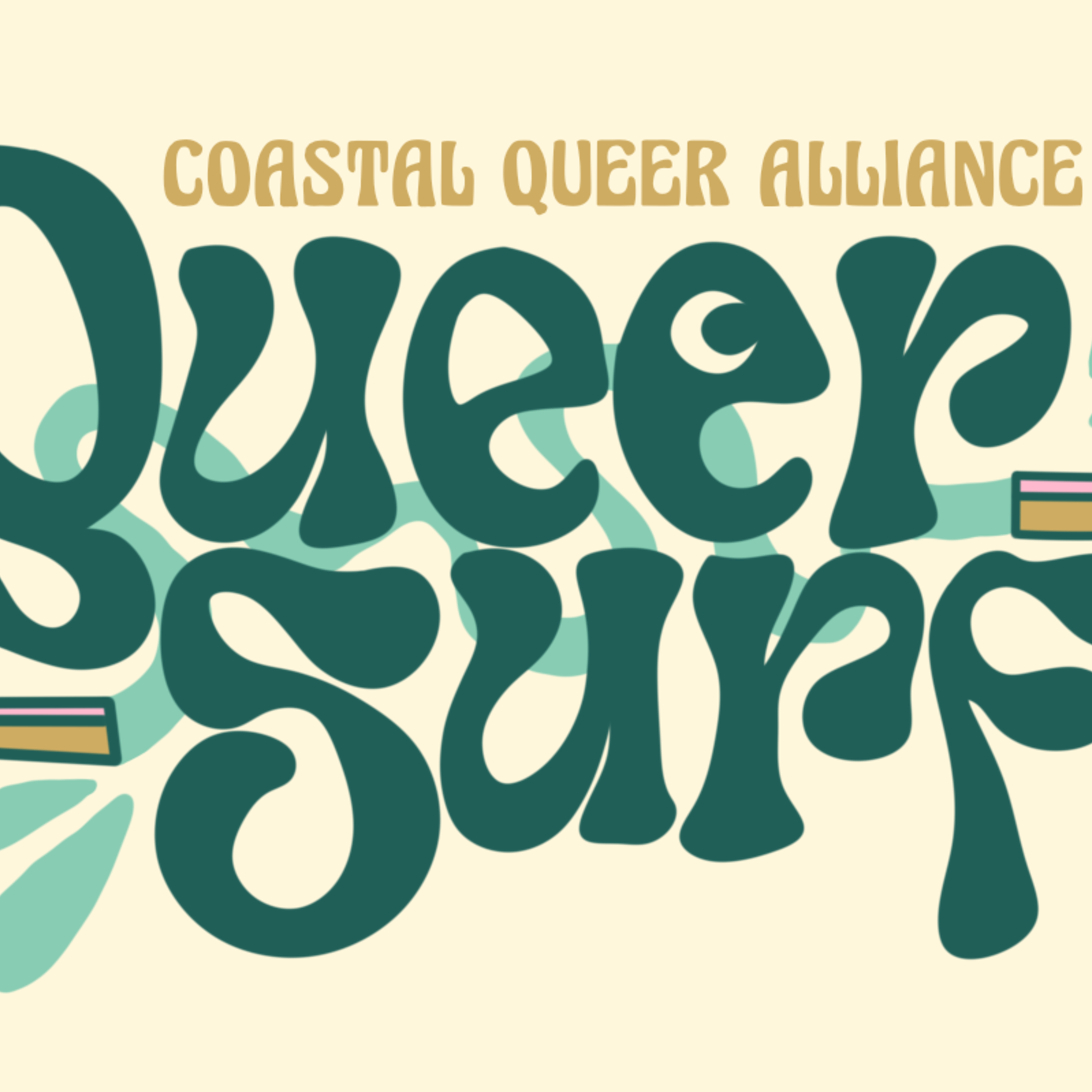 Coastal Queer Alliance Queer Surf Sticker