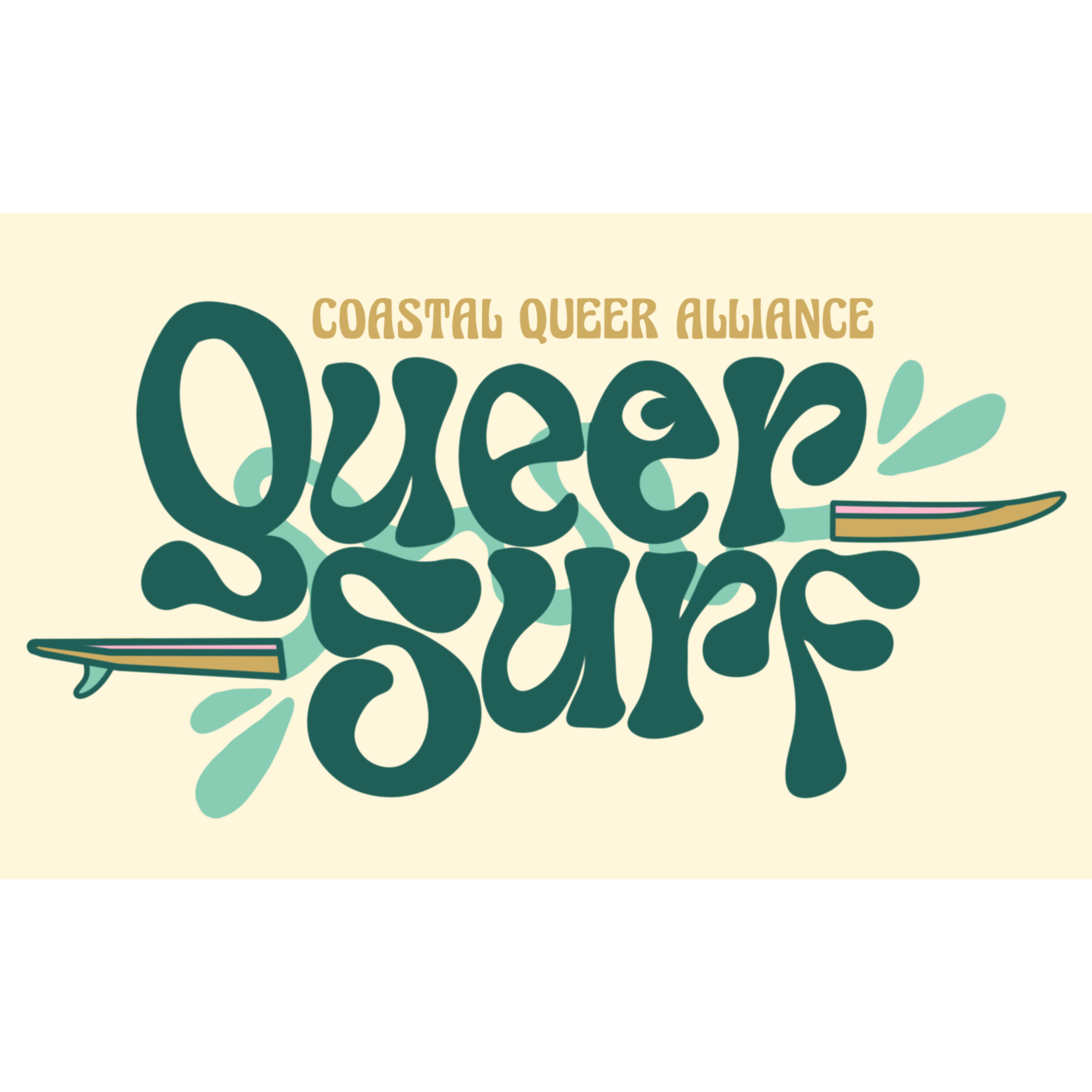 Coastal Queer Alliance Queer Surf Sticker