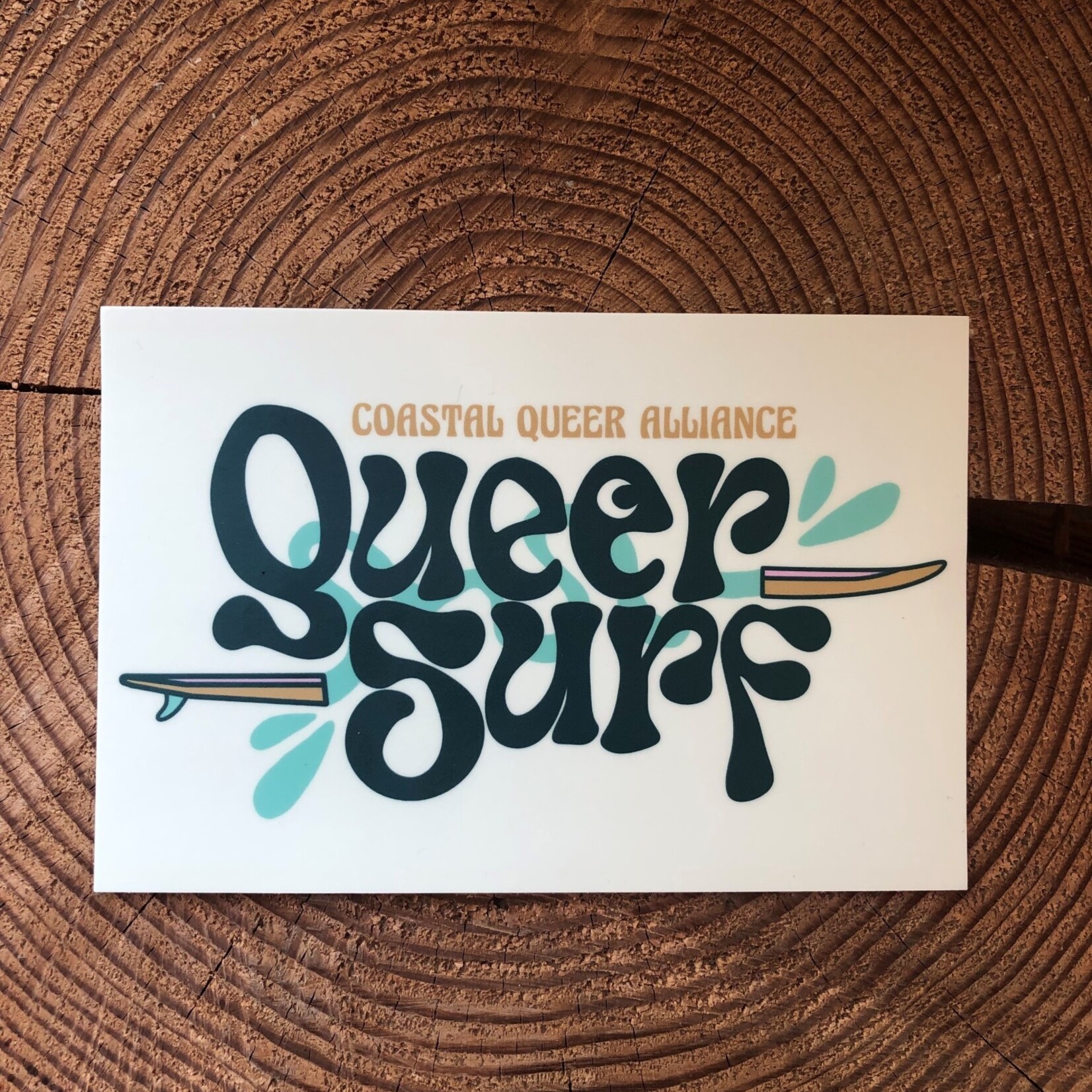Coastal Queer Alliance Queer Surf Sticker