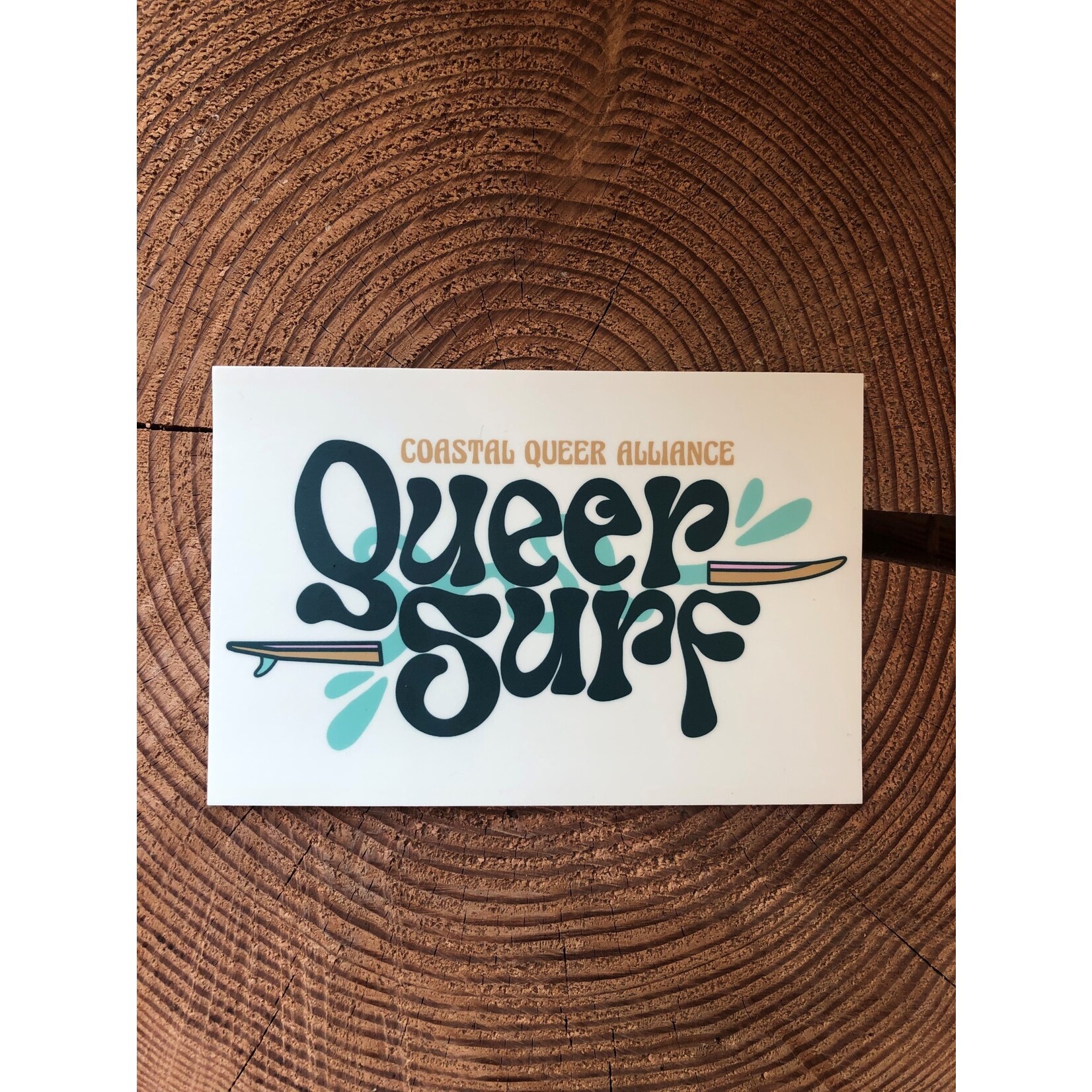 Coastal Queer Alliance Queer Surf Sticker