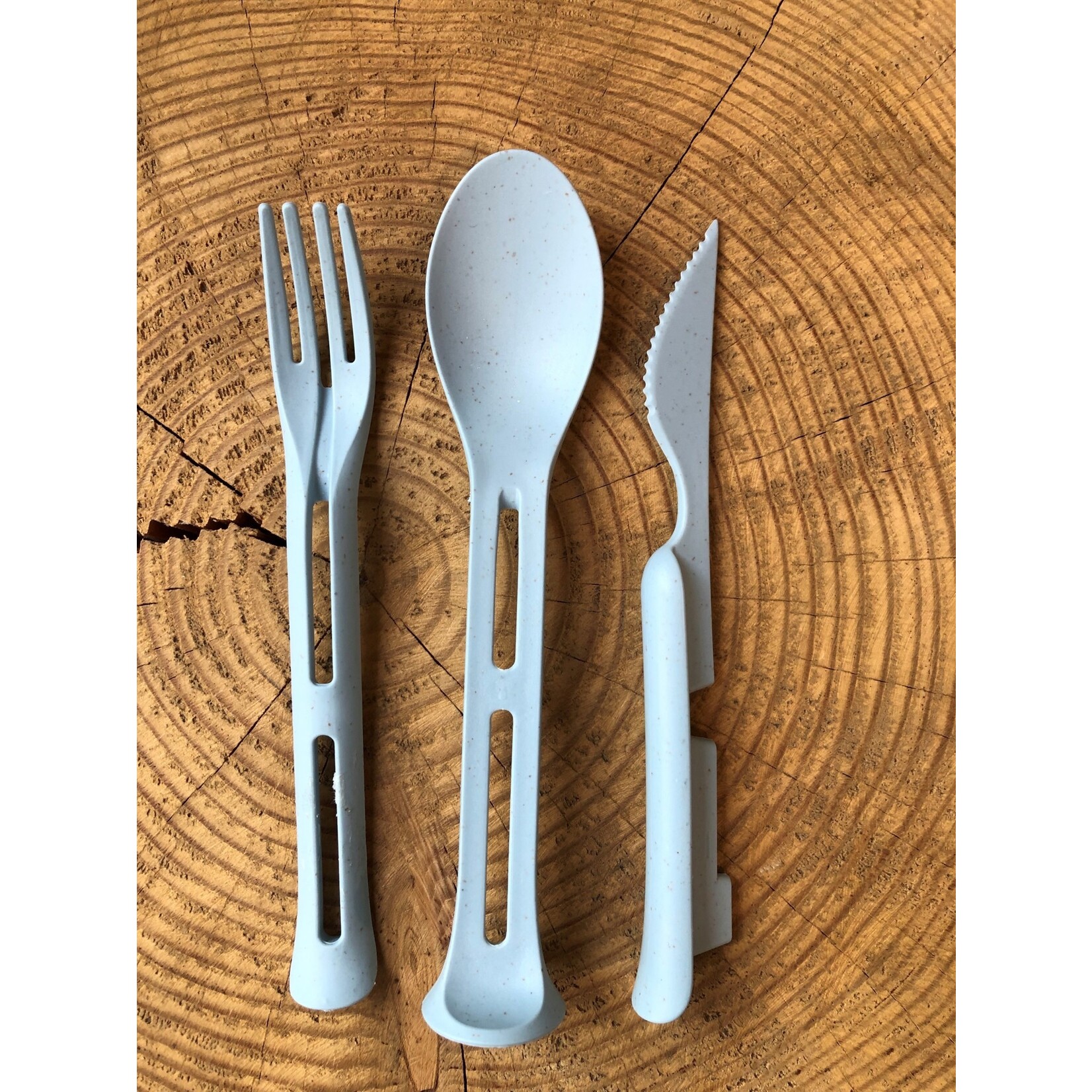 Tourism Tofino 3 piece portable cutlery set blue