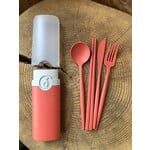 Tourism Tofino Cutlery set + case orange