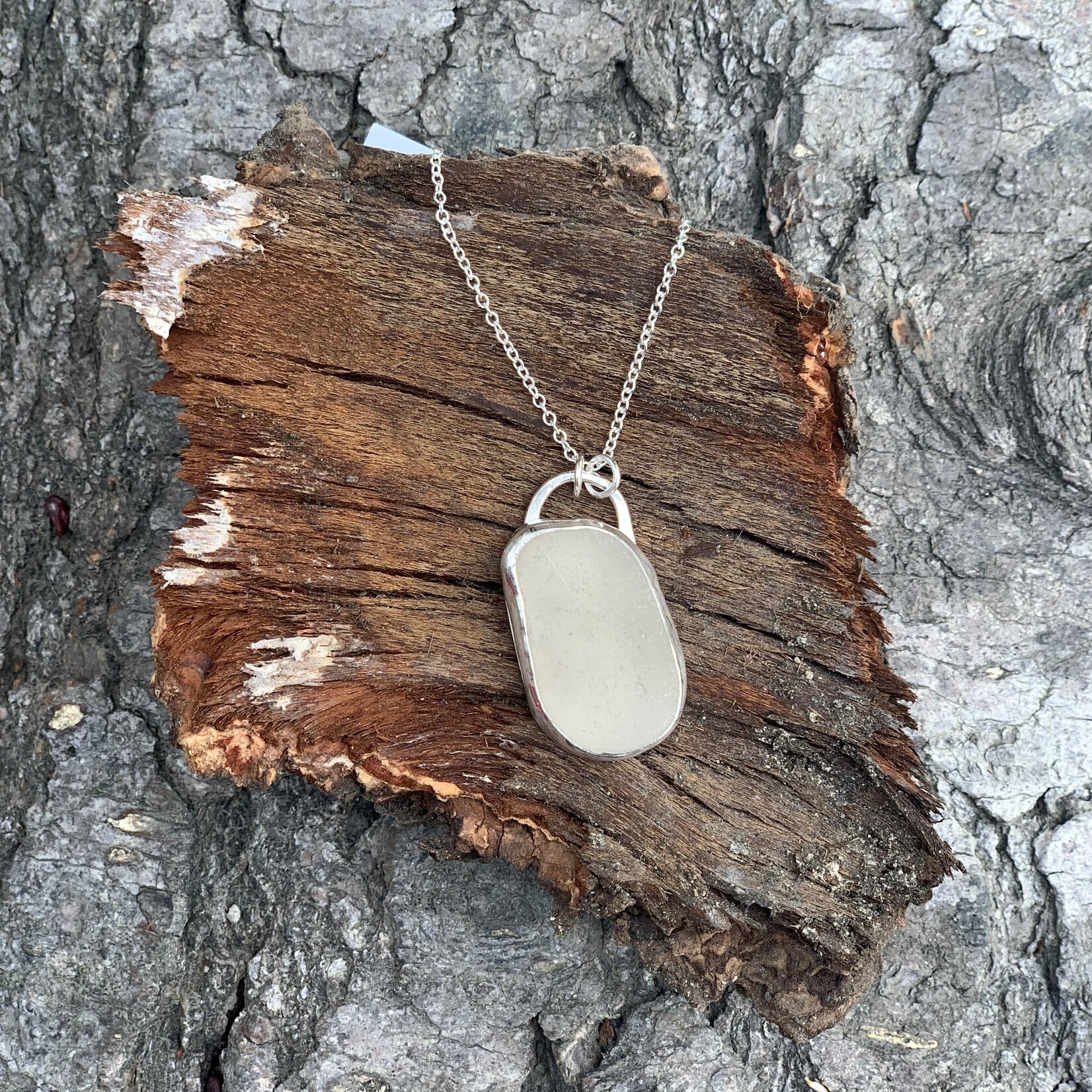 Mermaids Tears Seaglass Pendant Cloud