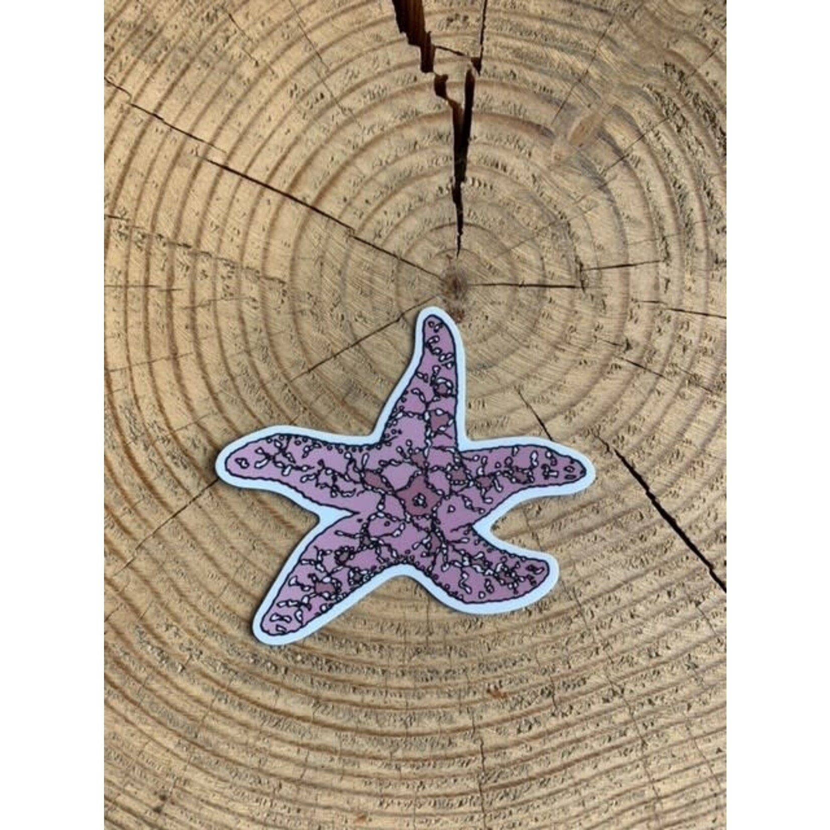 Wild Life Purple Sea Star Sticker
