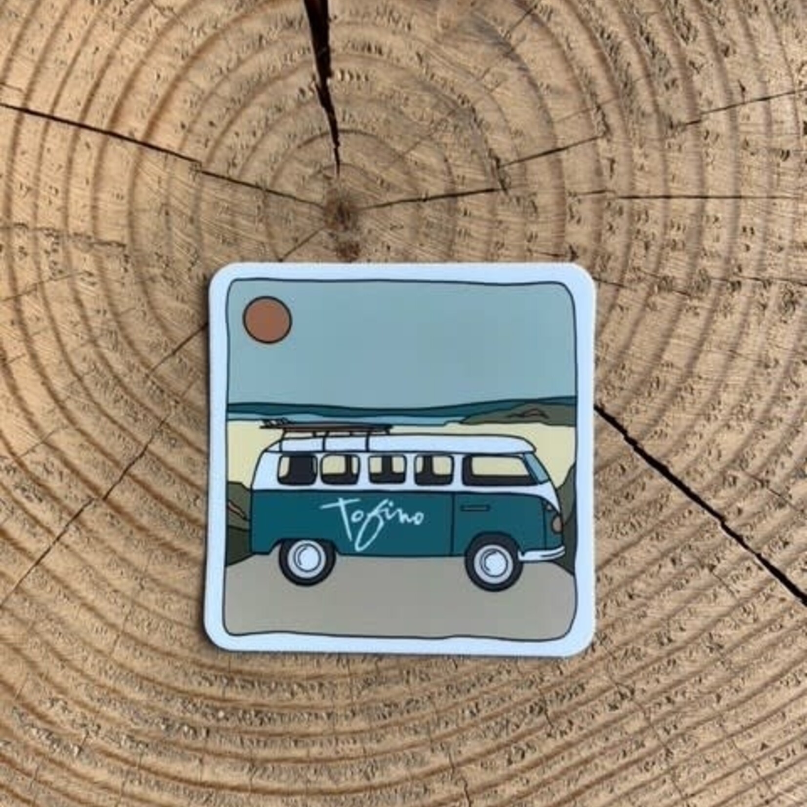 Tourism Tofino Long Beach Van Sticker