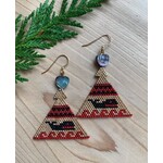 Terri Robinson Red Whale Maquinna Hat Beaded Earrings