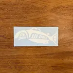 Redd Fish Supply Co Redd Fish Logo Sticker White