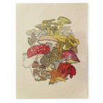 Wild Life Mushroom Print 12x16
