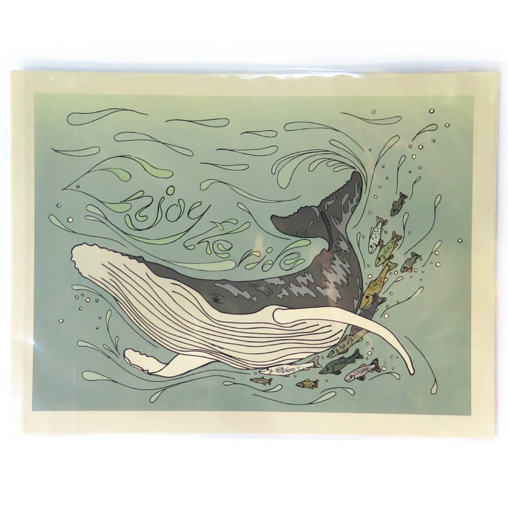 Wild Life Enjoy Whale Print 12x16
