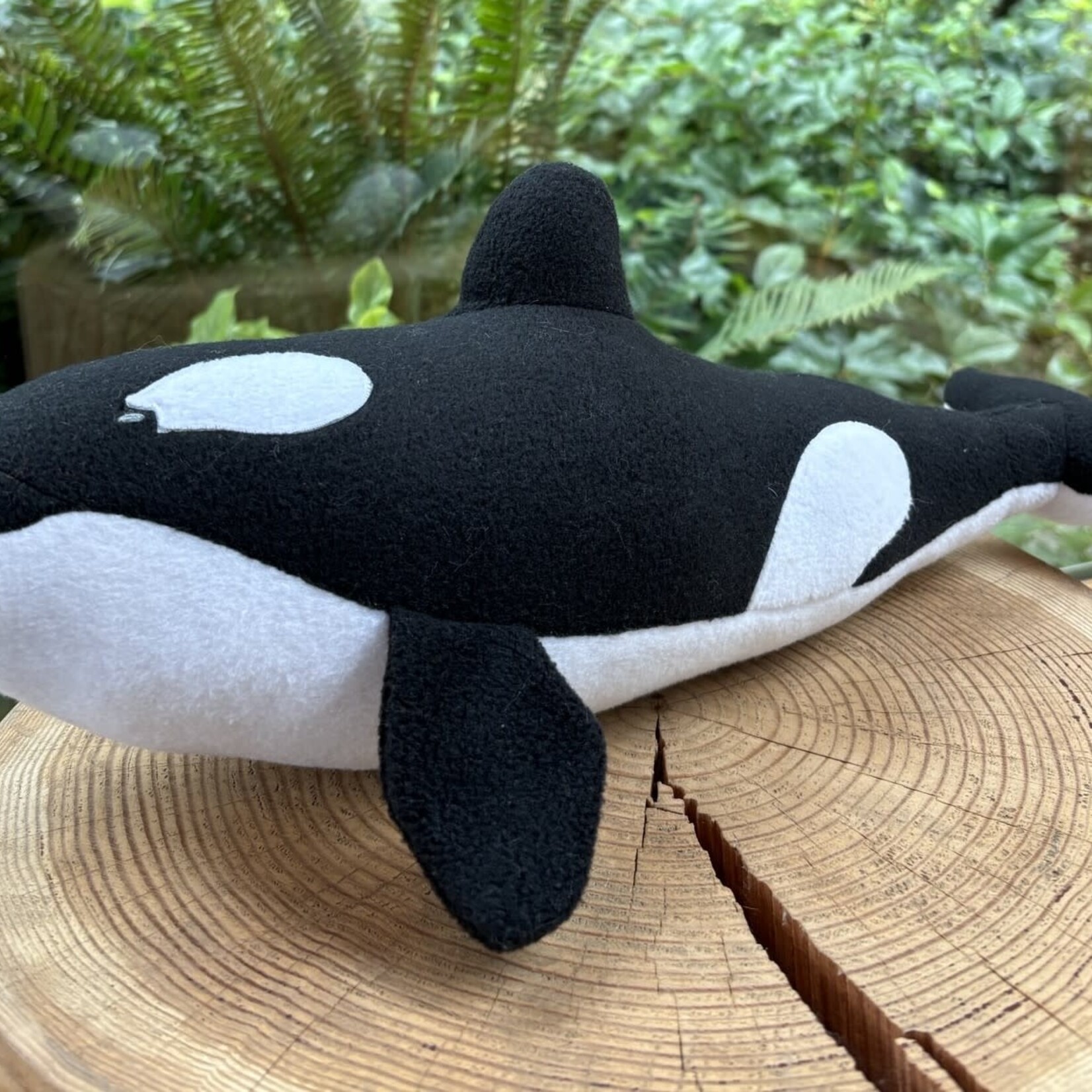 Sweet Peas kids krafts Orca hand sewn stuffy