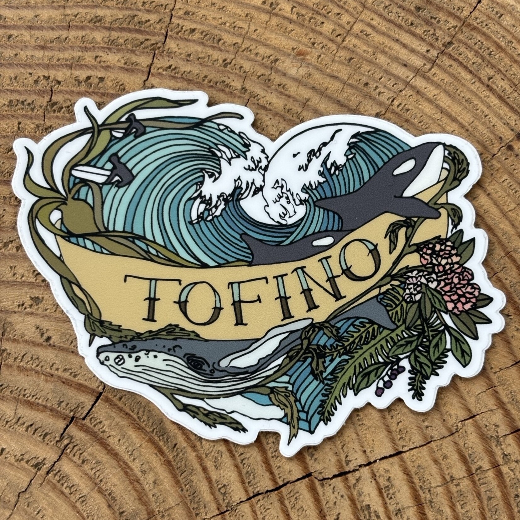 Wild Life Tofino Wave Sticker Wild Life