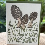 Wild Life Morel Mushroom Card Wild Life